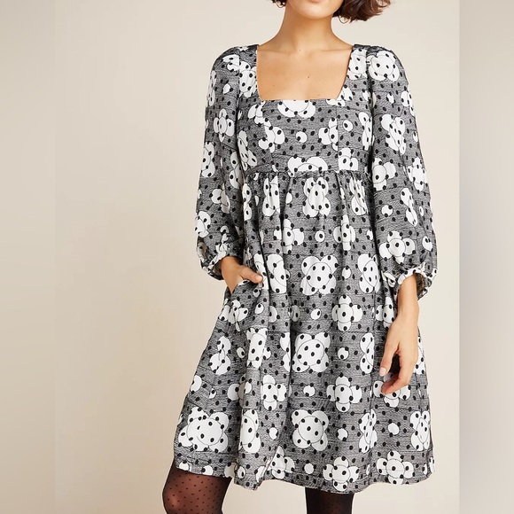 Anthropologie Jane Textured Babydoll Dress Woman’s 0 - Picture 1 of 8